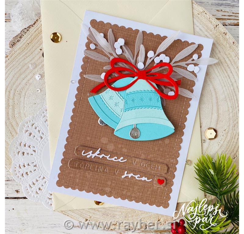 Rezalna šablona Praznični čas /Toplina v srcu / Iskrice v očeh