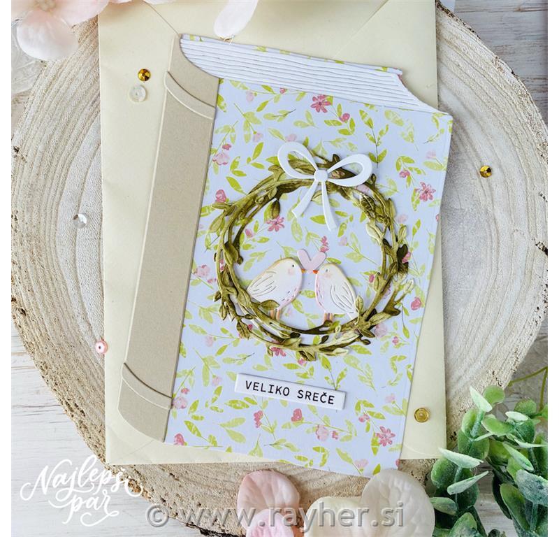 Rezalna šablona Srčna pošta dodatki