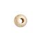 Lesene perle, pološčene, 25 mm o, naravna barva, 10 mm luknj