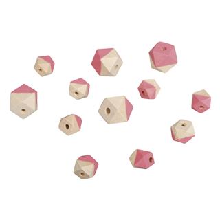 Lesene perle Diamond, pink, 4 dimenzije,