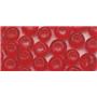Perle trasparentne, 2,6 mm o, rdeče, 17g