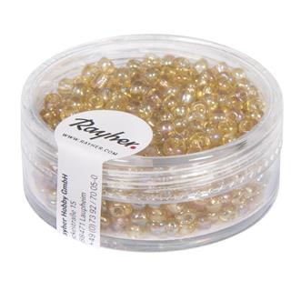 Perle trasparentne, 2,6 mm o, zlate, 17g