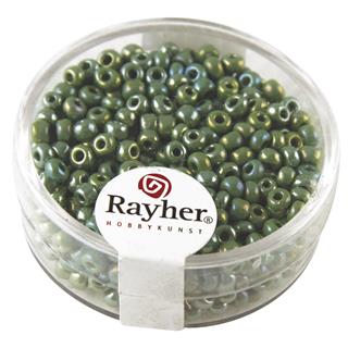 Perle opak, 2,6 mm o, zelene, 17g