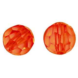 Swarovski kristali perle, oranžni, 4 mm o, 20 kom.