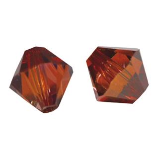 Swarovski brušeni kristali perle, magma rdeči, 6 mm o, 12 ko
