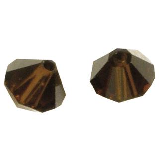 Swarovski brušeni kristali perle, rjavi, 6 mm o, 12 kom.