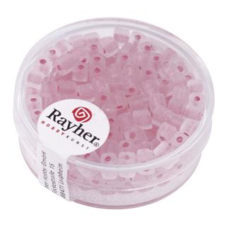 Perle "Arktika", kocke, roza, 3,4 mm, 15 g