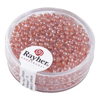 Perle "Arktika", okrogle, svetleče, oranžne, 2,6 mm o, 17 g