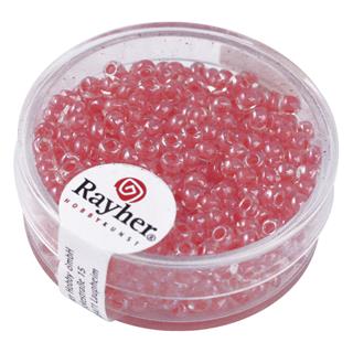 Perle "Arktika", okrogle, svetleče, rdeče, 2,6 mm o, 17 g