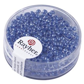Perle "Arktika", okrogle, svetleče, tem.modre, 2,6 mm , 17g