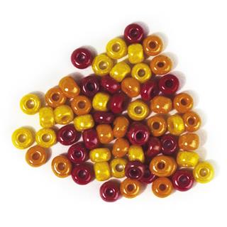 Perle steklene z večjo luknjo, opak,rde-rum, o 6 mm, 55g