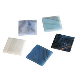Mozaik kamni "ArtDecor" Deluxe, 2cm, sv.modri, v vedru, caa