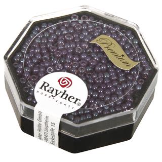 Perle Premium Miyuki, 2,2 mm o, vijolične, z zlatim sijajem,