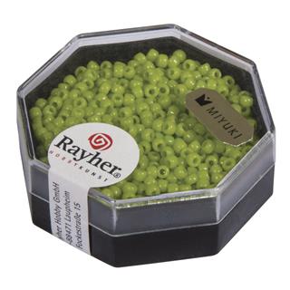 Perle Premium Miyuki, 2,2 mm o, jab.zelene, rdeče, 12g