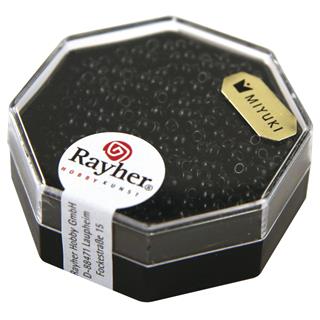 Perle Premium Miyuki, 2,2 mm o, črne, 12g