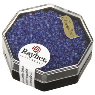Perle Delica Miyuki, 1,6 mm o, mavrične , kralj.modre, 6g,