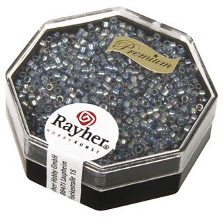 Perle Delica Miyuki, 1,6 mm o , sv.modre, 8g, prosojne, mavr