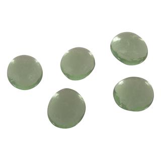 Stekleni kamni, okr.1,5cm, majsko zeleni, 43 kosov, 125g