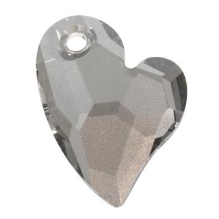 Swarovski kristal obesek, jek.siv , 17mm, "Devoted 2 U Heart