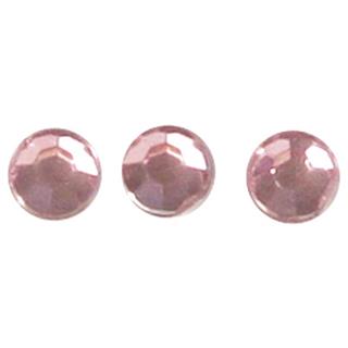 Kristali, samolepilni, sv.roza, 3 mm, 120 kom.