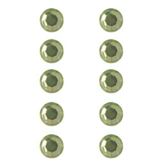 Kristali, samolepilni, sv.zeleni, 5 mm, 80 kom.
