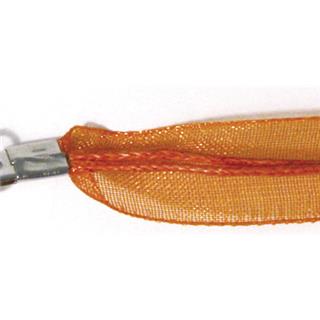 Trak organza z zaključkom, oranžen, 50 cm, 1 kom.