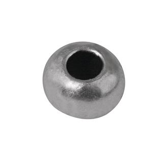 Perla kovinska, 8mm o, srebrna, velik.luknja 3mm, 1 kos