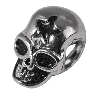 Delček za nakit"skull",12 mm,oxidi.srebro,luknja 3,5m,1kos