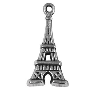 Obesek kovinski Eiffelov stolp, oxidi.sreb., 19 mm o, zanka