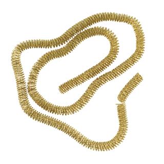 Žica dekorativna valovita elastična, 5 mm o, zlata, 75 cm