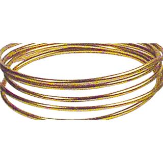 Žica iz aluminija, za oblikovanje, zlata, 2 mm, 2m