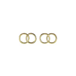 Voščeni motiv: poročna prstana, 2,5 cm o, zlata, 2 para