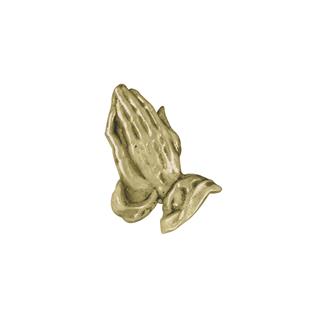 Voščeni motiv: roke pri molitvi, 5 cm, zlate, 1 kom.