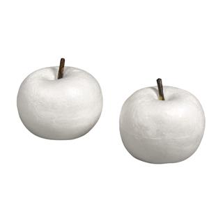 Stiropor jabolko 7x7x6cm+8x8x7cm 2 kosa