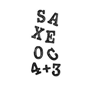Nalepke "Številke in črke", črne, 10x24,5 cm