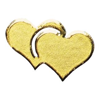 Nalepke: srca, zlata, 10x24,5 cm