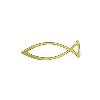 Nalepke: ribe, zlate, 10x24,5 cm
