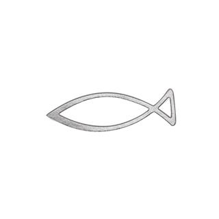 Nalepke: ribe, srebrne, 10x24,5 cm