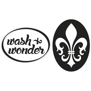 Odtisi za kalup: "wash&wonder" , lilija, 35x25mm, oval, set
