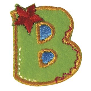 Črka za likanje na tekstil, 3 cm, "B"