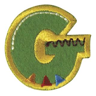 Črka za likanje na tekstil, 3 cm, "G"