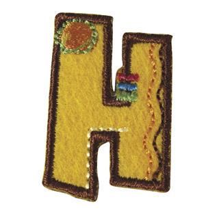 Črka za likanje na tekstil, 3 cm, "H"