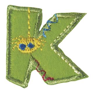 Črka za likanje na tekstil, 3 cm, "K"