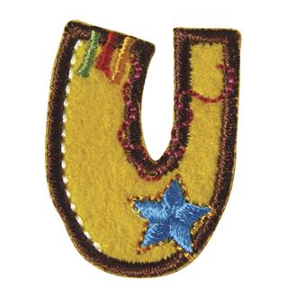 Črka za likanje na tekstil, 3 cm, "U"