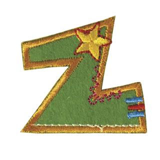Črka za likanje na tekstil, 3 cm, "Z"