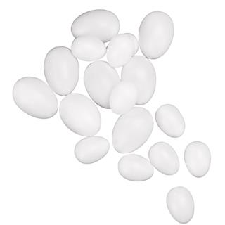 Plastično jajce, 4,5 cm, belo, 1 kom
