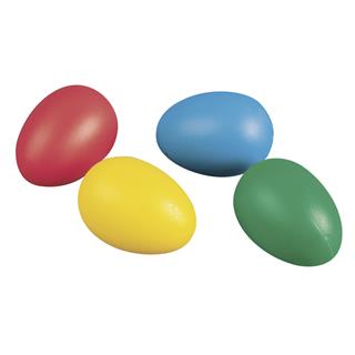 Plastična jajca, 4,5 cm, 4 različne barve, 12 kom.