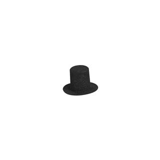 Žametno svilen klobuk, 30 mm, črn, 2 kom.