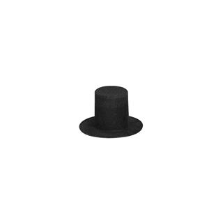 Žametno svilen klobuk, 40 mm, črn, 2 kom.