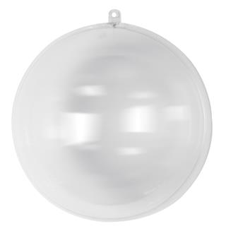 Plastična krogla, 2 dela, fi:20 cm, prosojna